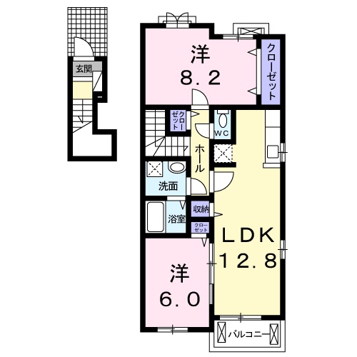 ウィステリア Ⅱの間取り