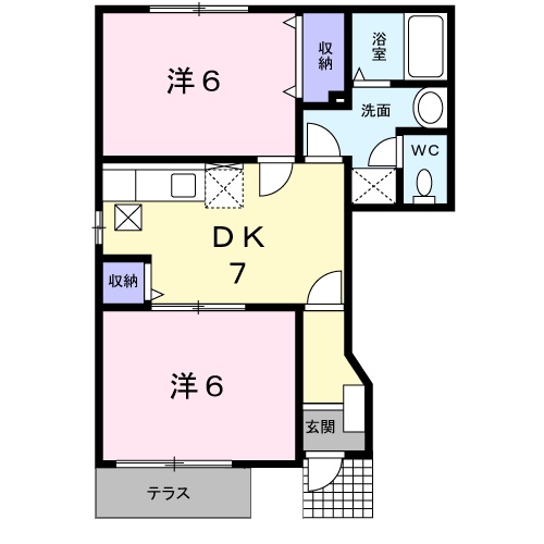 セレノ スプリング Βの間取り