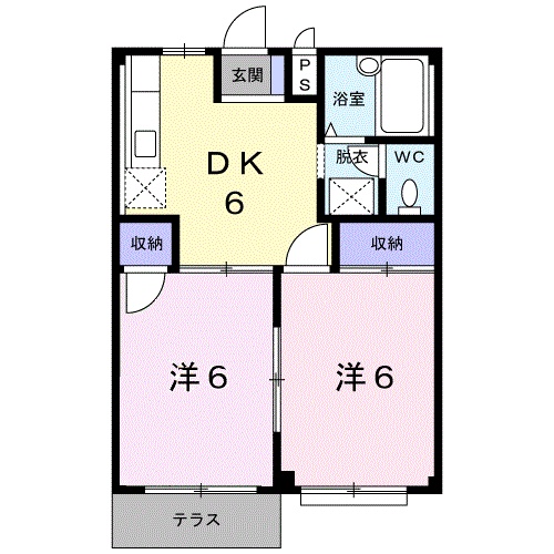 コーポラス栄の間取り