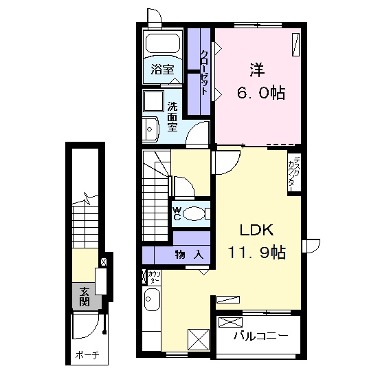 フォレスト比良西Ⅱの間取り
