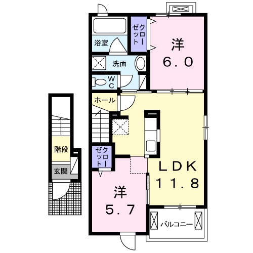 すみれ館の間取り
