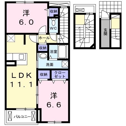 ポモドーロ旭の間取り