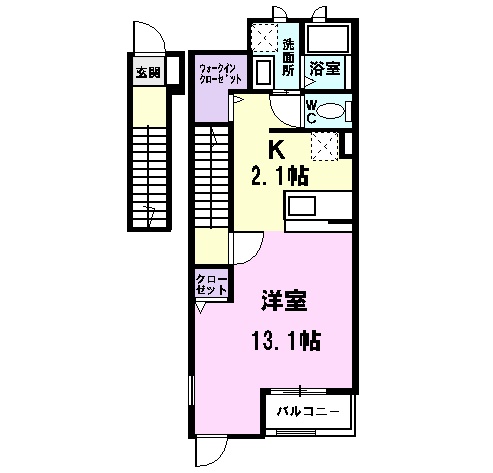 シャンドフルール五反田の間取り