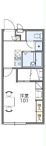 レオパレスひまわりの間取り