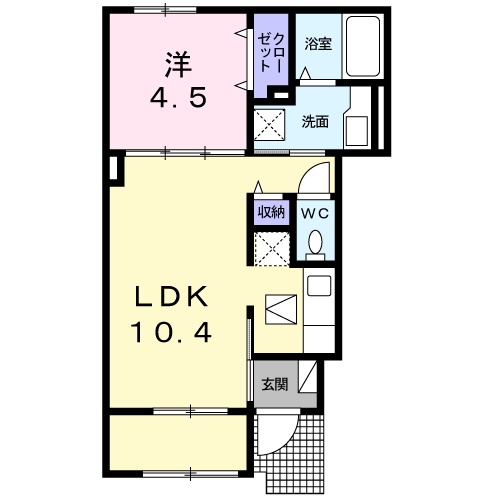 スプランドゥール Ⅴの間取り