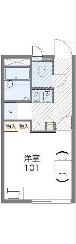 レオパレスエコテラスいこいの里の間取り