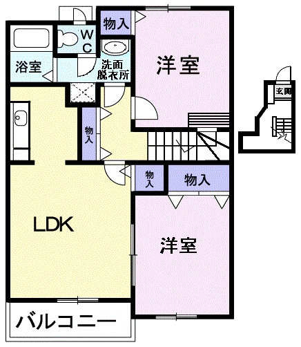 パティオⅡの間取り