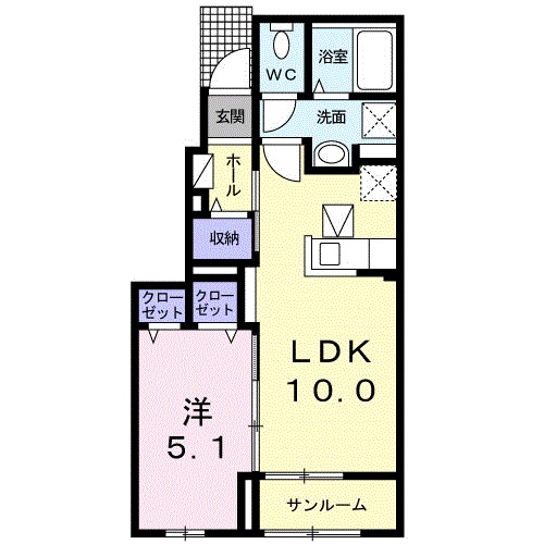 ユメゾン 南の間取り