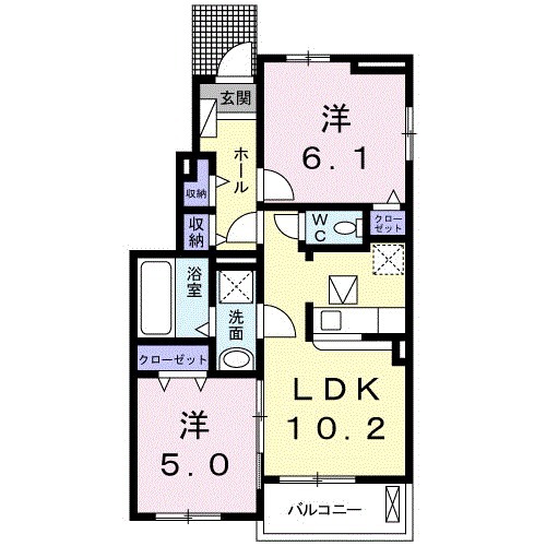 ペルス・ネージュⅡの間取り