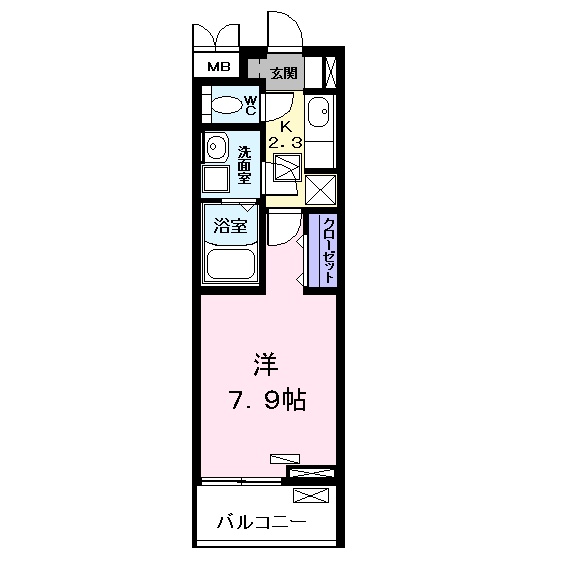 プリムール栄生の間取り