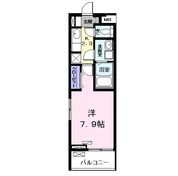 プリムール栄生の間取り