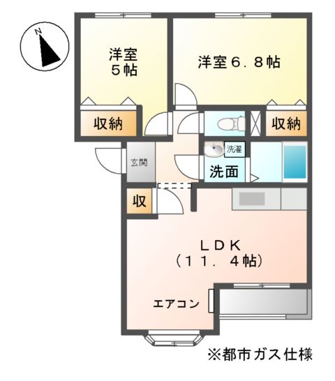 クレストールメゾンの間取り