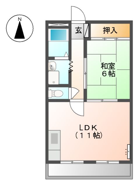ジュージコーポNo1の間取り