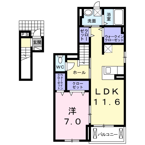 スプリリティーの間取り