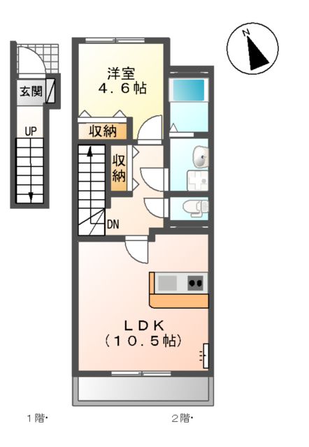 アネックス成海の間取り