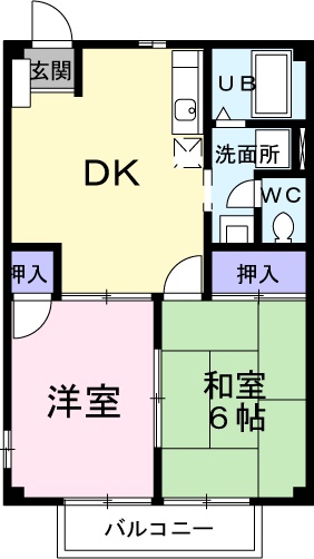 エクセルハイム穴橋の間取り