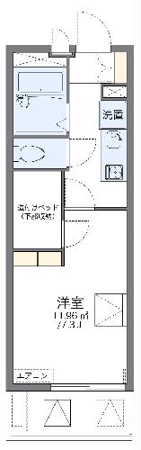 レオパレス山畔の間取り