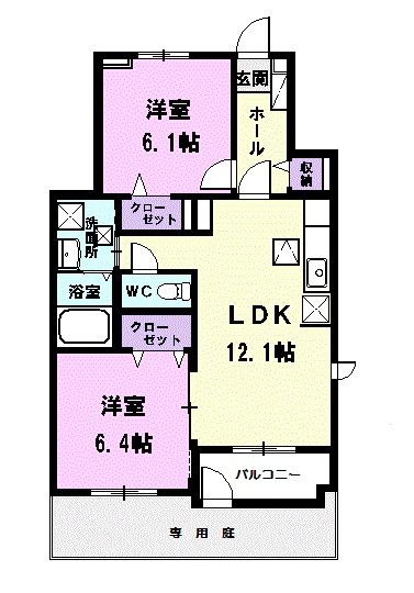 ジェルメⅡの間取り