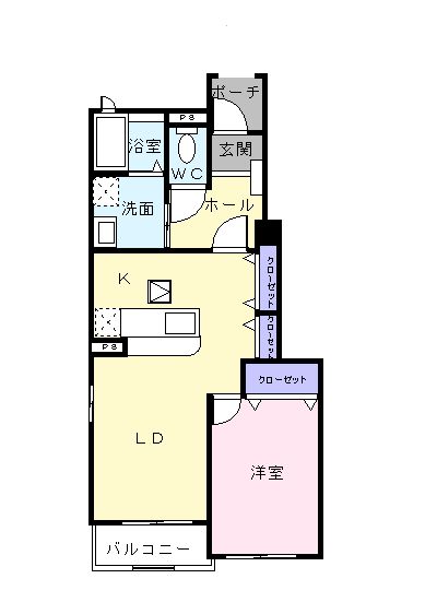 ラフレシール　Ａの間取り