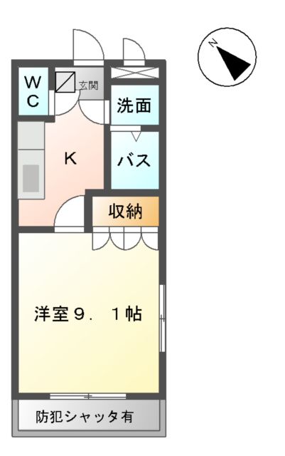 グランベル Bの間取り