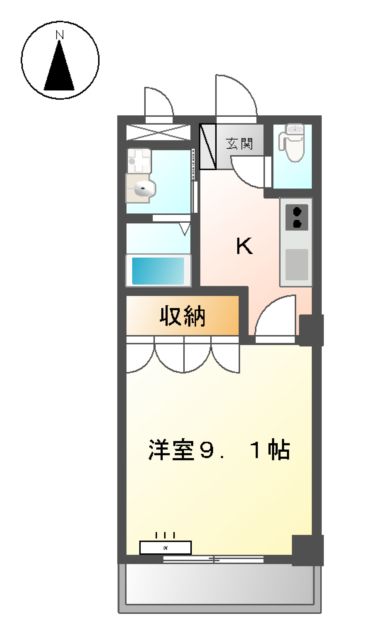 グランディールUの間取り