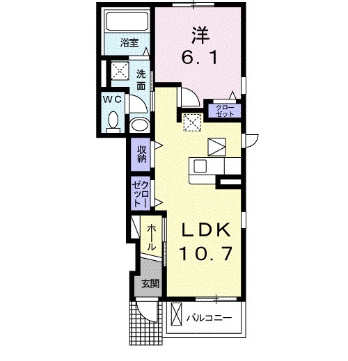 サニーフラットの間取り