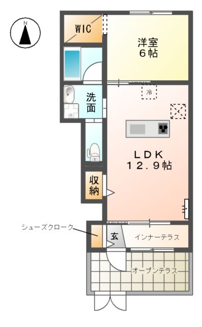 グランチェスタ楠Sの間取り