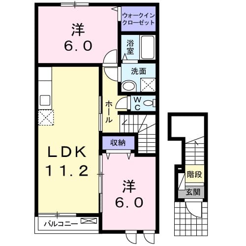 フォーレ・02010号室の間取り