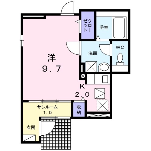 ホワイトメゾンⅤの間取り