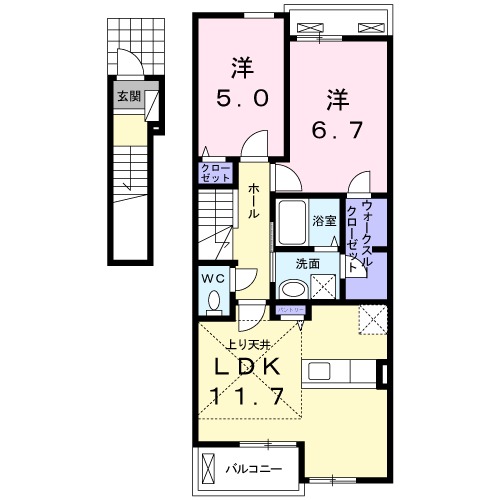 レジデンス・モッポ Ⅲの間取り