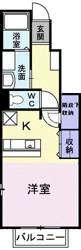 エヴァーグリーンⅡ・01040号室の間取り