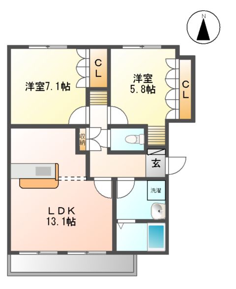 ステラBの間取り