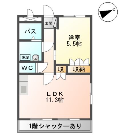 ルミナスハイム神川の間取り