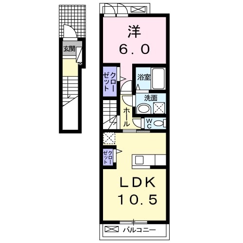 ベルメゾン カサガミの間取り