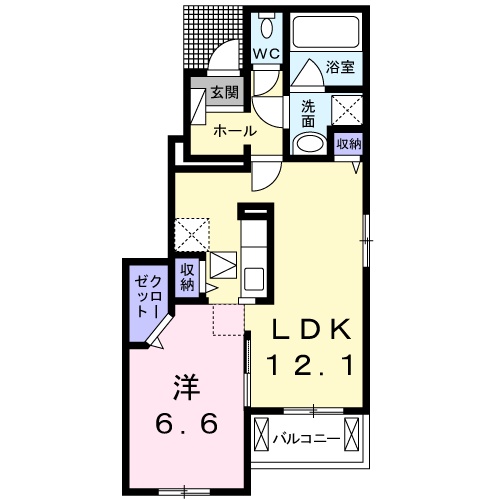 プラシード白山Ⅱの間取り