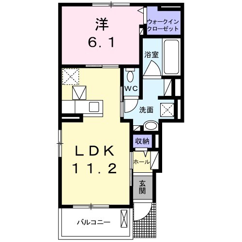 アンソレイエの間取り