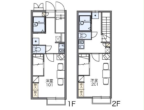 レオパレスアドバンス シティの間取り