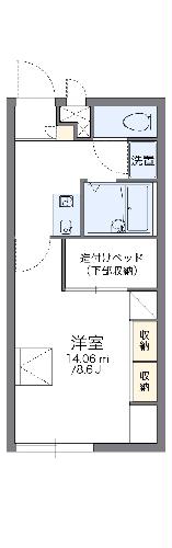 レオパレス若草の間取り