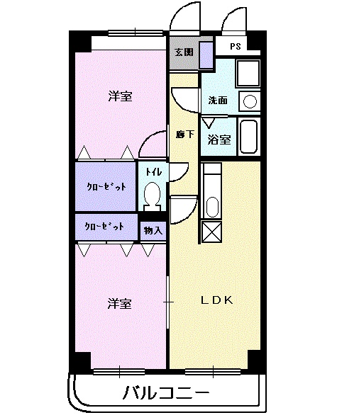リバーサイドさくらⅠの間取り