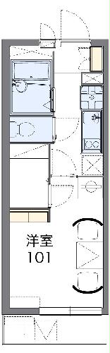 レオパレス八筋町の間取り