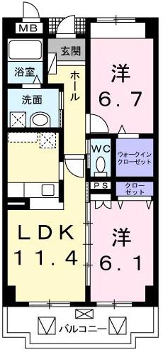 M’Sパーシモンの間取り