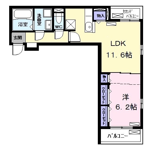 イル・パラディーゾ Ⅰの間取り