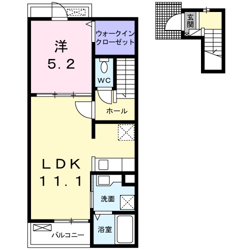 ニューキャッスル カサガミBの間取り