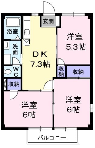 あきる野ビューラーの間取り