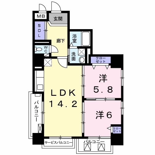 グラン八王子の間取り