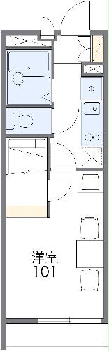レオパレスさざんかの間取り