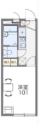 レオパレスメイフィールドの間取り
