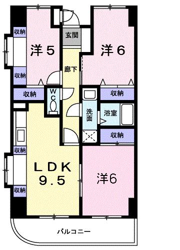 シャン・ド・フルールの間取り