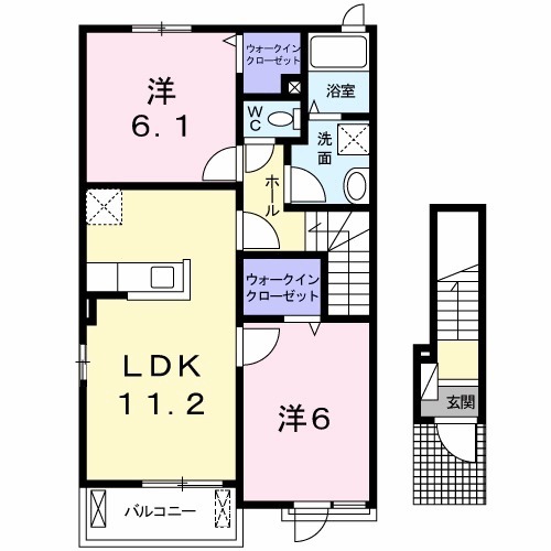 ヴィル TSS A棟の間取り