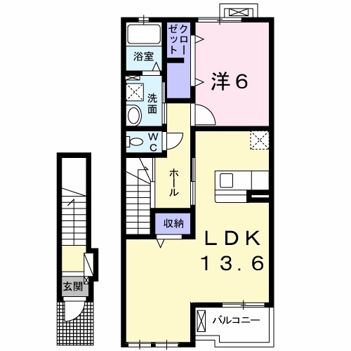ヴィル TSS B棟の間取り